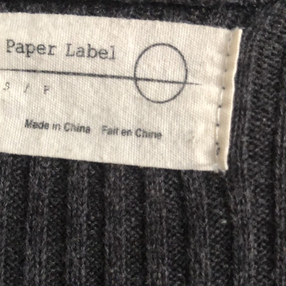 Long rib knit cardigan - Picture 3 of 3